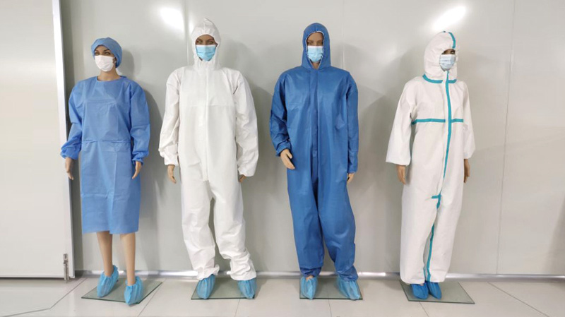 What is usually worn in protective clothing?